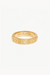 By Charlotte | Gold Lotus Band Ring | Girls with Gems