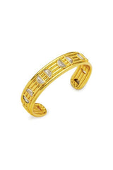 Positano Bracelet by Amber Sceats – handcrafted in Italy with cubic zirconia set in 24K gold-plated brass for timeless luxury and shine.
