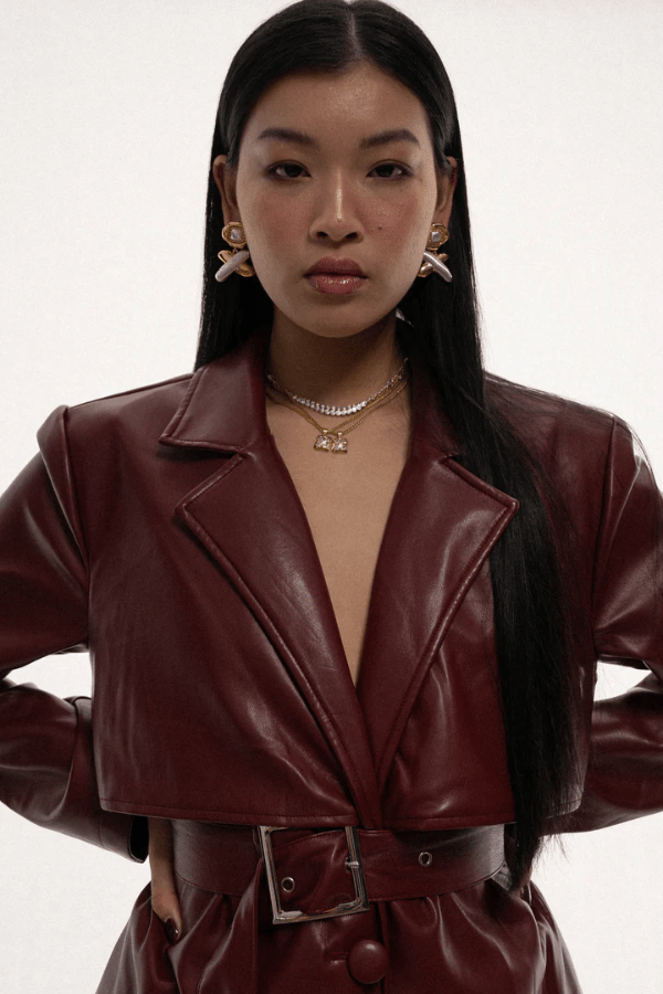 Quinn Earrings Mixed Metal by Mountain and Moon – gold and silver earrings with crystal detail. Perfect for statement styling.