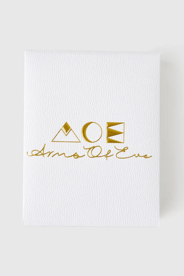 Quinn Gold Cuff Stone by Arms of Eve, a 14k gold PVD open cuff bracelet with radiant zircon stone detailing.