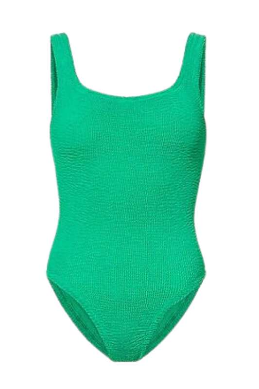 Girls with Gems | Square Neck Swim Emerald | Hunza G