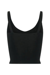 Rita Knit Tank Black by Sneaky Link – a sleek knit tank with soft stretch and body fit. Perfect for layering or matching sets.
