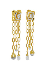 Rochelle Earrings Gold by Mountain and Moon – gold plated statement earrings with luxe finish. Perfect for elevated styling.