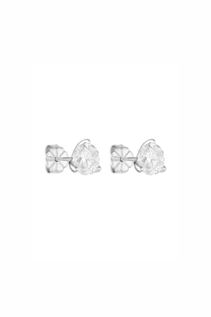 Round Studs 1CT Silver by Porter Jewellery – sterling silver cubic zirconia stud earrings with timeless everyday sparkle.