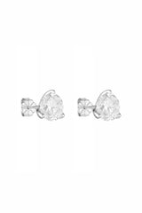 Round Studs 2CT Silver by Porter Jewellery – sterling silver cubic zirconia stud earrings with timeless diamond-inspired sparkle.