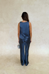 Ruby Top Coal by Sneaky Link – a scoop neck tank with fluid drape and lightweight feel. Perfect for day-to-night styling.