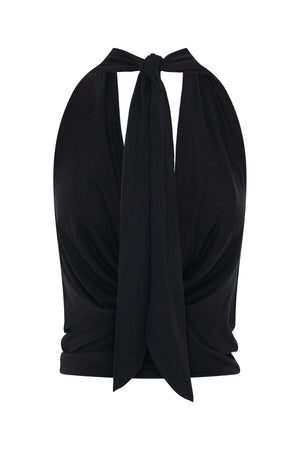 Saint Plunge Top Black