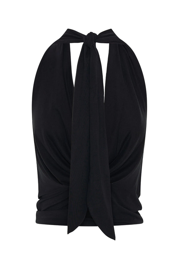 Saint Plunge Top Black