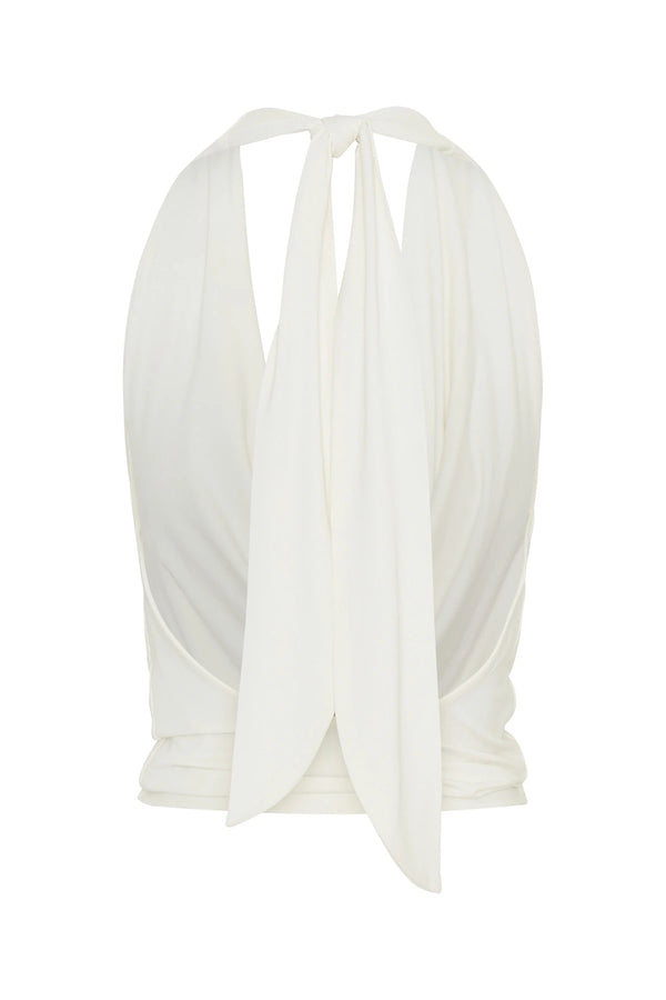 Saint Plunge Top Ivory