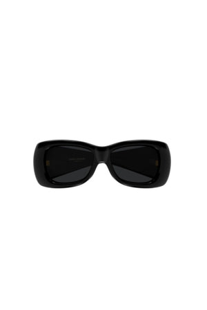 SL901HOWL001 Black by Saint Laurent – oversized rectangular sunglasses with bold frame. Perfect for statement styling.