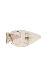 SL901HOWL002 Beige by Saint Laurent – oversized rectangular sunglasses with bold frame. Perfect for statement styling.