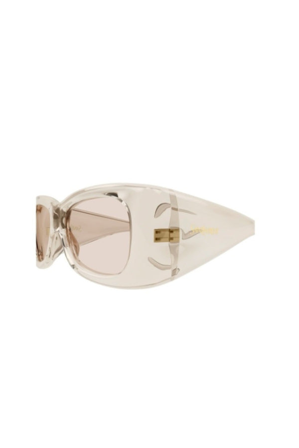 SL901HOWL002 Beige by Saint Laurent – oversized rectangular sunglasses with bold frame. Perfect for statement styling.