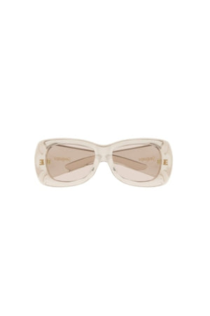 SL901HOWL002 Beige by Saint Laurent – oversized rectangular sunglasses with bold frame. Perfect for statement styling.