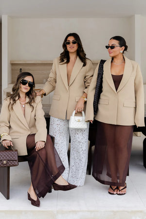 Jaz Hand Blazer Beige