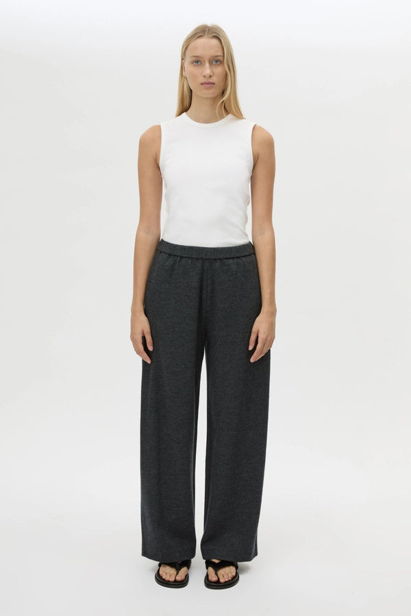 Sabine Pants Charcoal Mare by Camilla and Marc, relaxed tailored wool blend pants, perfect for elevated everyday wear