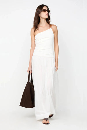 bec and bridge ribbed dress Bec + Bridge Peyson Mini Dress in Cream & Black Stripe
