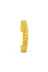 Samira Bracelet by Amber Sceats – sculptural 24k gold plated bracelet with textured fan detailing.