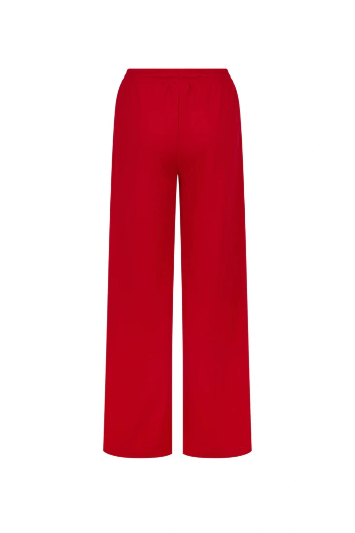 Santo Trackpant in Cherry Pie by Araminta James, wide-leg trackpant in luxe sports sheen with contrast trims, elastic waistband, and side pockets for relaxed, elevated styling.