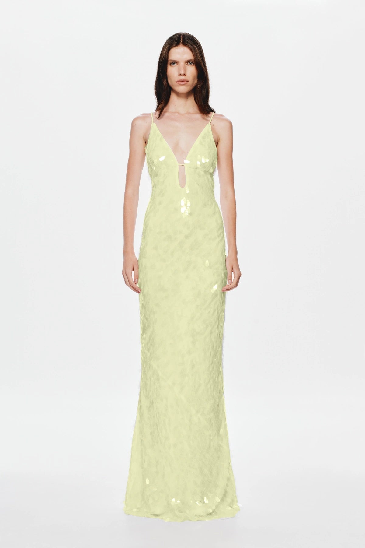misha sapphire sequin dress Misha The Sapphire Sequin Dress In Lemon, Size M