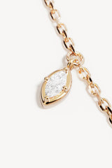 Scattered Light Choker by By Charlotte – 18k gold vermeil choker with cubic zirconia pendants on fine chain.