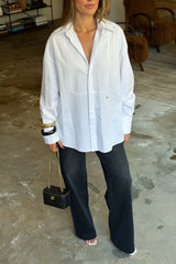 Sebastian Oversized Shirt White by Sneaky Link – a crisp cotton shirt with oversized fit and panel detail. Perfect for elevated styling.