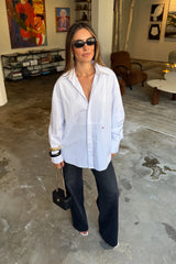 Sebastian Oversized Shirt White by Sneaky Link – a crisp cotton shirt with oversized fit and panel detail. Perfect for elevated styling.
