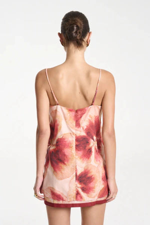 Shift Tunic Top by Summi Summi — a tencel Aloha-print tunic with adjustable straps and side slits, perfect for breezy summer styling.