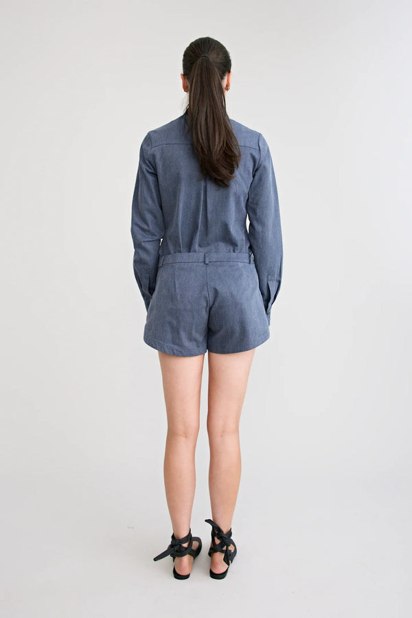 Shop the Dara Denim Shirt by Pfeiffer at Girls with Gems. A slim-fit denim shirt crafted from soft washed raw cotton denim.