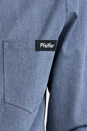 Shop the Dara Denim Shirt by Pfeiffer at Girls with Gems. A slim-fit denim shirt crafted from soft washed raw cotton denim.
