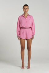 Sig Suit Short Petal by Summi Summi – relaxed tailored cupro rayon shorts with functional pockets and clean silhouette.