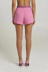 Sig Suit Short Petal by Summi Summi – relaxed tailored cupro rayon shorts with functional pockets and clean silhouette.