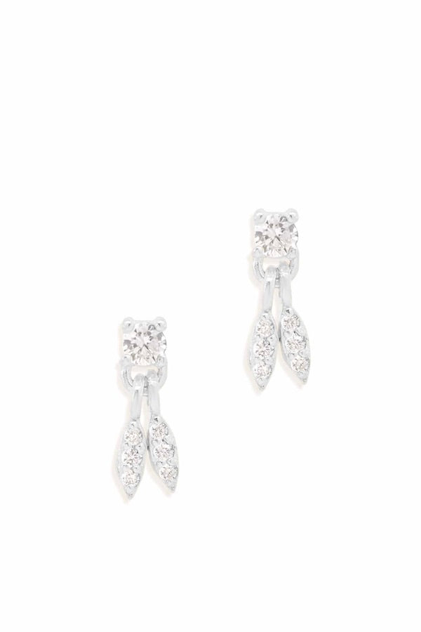 By Charlotte | Silver Wish Earrings | Girls with Gems