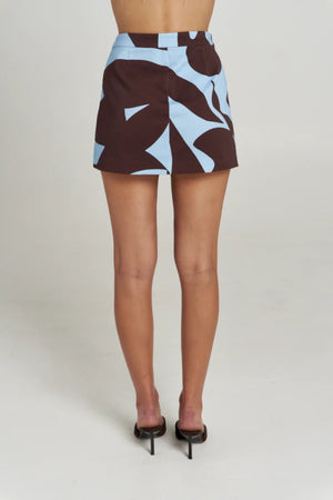 Skort Mirage by Summi Summi – cotton denim skort with exclusive abstract Mirage print and comfortable fit.