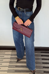 Stella High Rise Jean by Sneaky Link, classic straight-leg denim with a flattering high waist in rigid 100% cotton for a timeless fit.