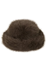Snuggle Bucket Mink by Lack of Color – faux fur bucket hat with soft lining and cosy turnback brim.