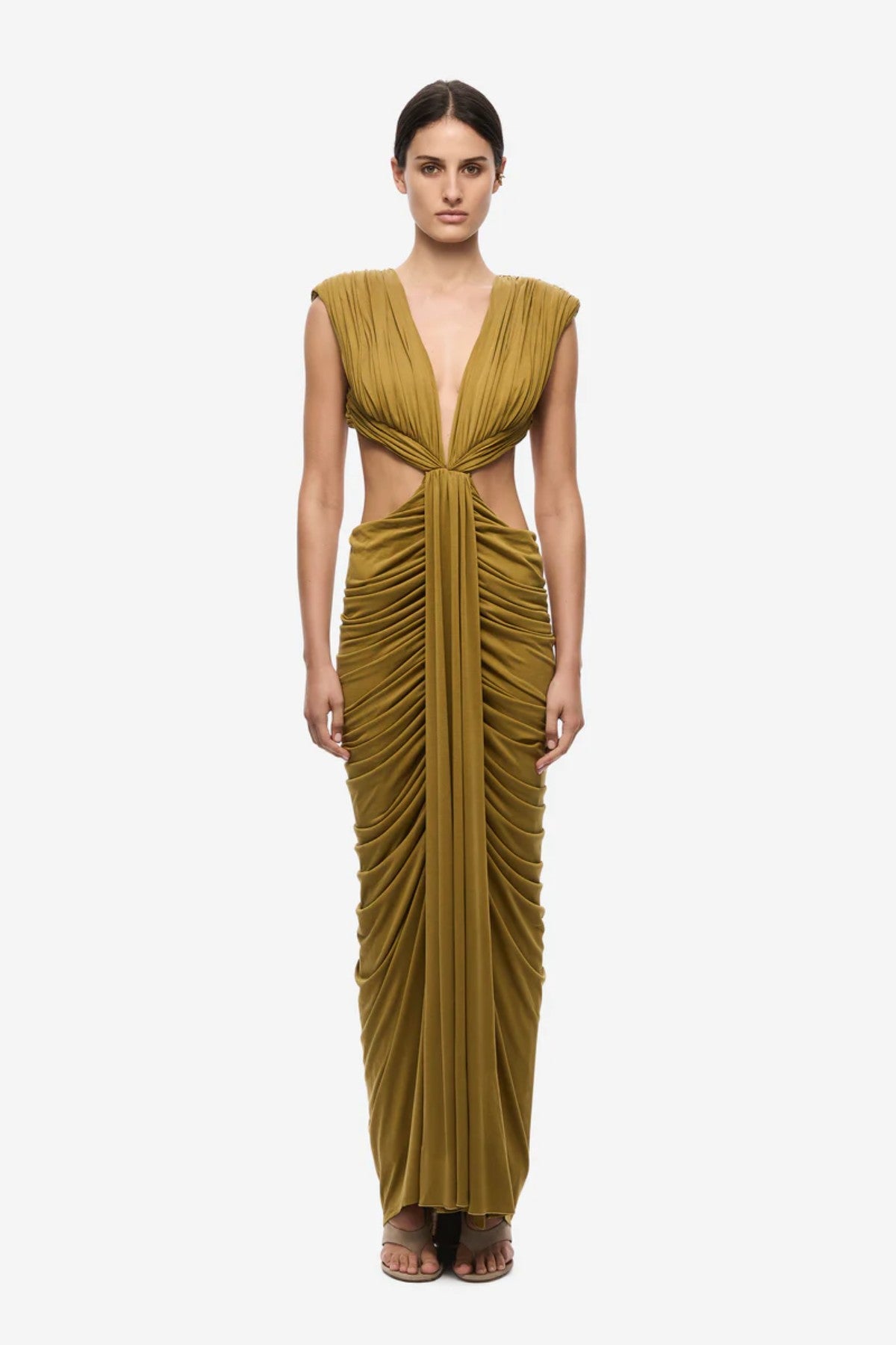 The Solacia Cupro Dress Plantation  Maxi Dresses | Girls with Gems