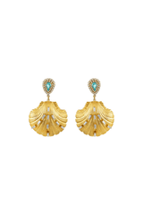 Splash Earrings by Mayol – gold plated earrings with crystal detail and long drop design. Perfect for statement styling.