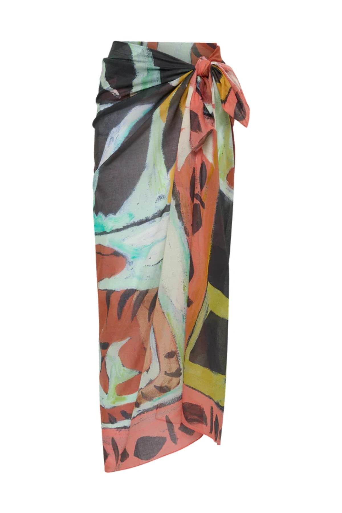 Square Pareo Kinded by Soleil Soleil, signature cotton voile pareo designed for endless styling from beach wrap to everyday scarf.