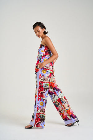 Strapless Shift Top Dazed Print by Summi Summi – a strapless top with relaxed fit and print. Perfect for summer styling.