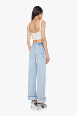 I Could Care Less Jeans by MOTHER – a slouchy low-rise jean with straight leg and faded wash. Perfect for relaxed everyday wear.