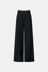 Tala Double Pleat Barrel Leg Pant Black by Camilla and Marc - tailored pants with pleats and tapered leg, designed for a structured modern fit.