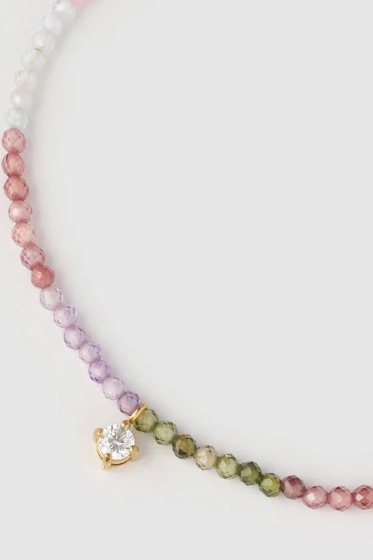 Taylor Bracelet by Arms of Eve, vibrant gold bracelet with colourful zircon stones and charm detail for effortless day-to-night sparkle.