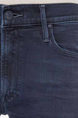The Mid Rise Dazzler Ankle Chip On My Shoulder by MOTHER - mid rise straight leg jeans in dark wash, designed for a clean everyday fit.