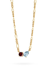 Twin Flame Necklace by Avant Studio – a gold necklace with crystal detail and delicate chain. Perfect for everyday styling.