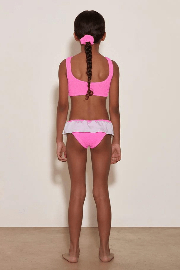 Hunza G | Baby Olive Bikini Bubblegum | Girls with Gems