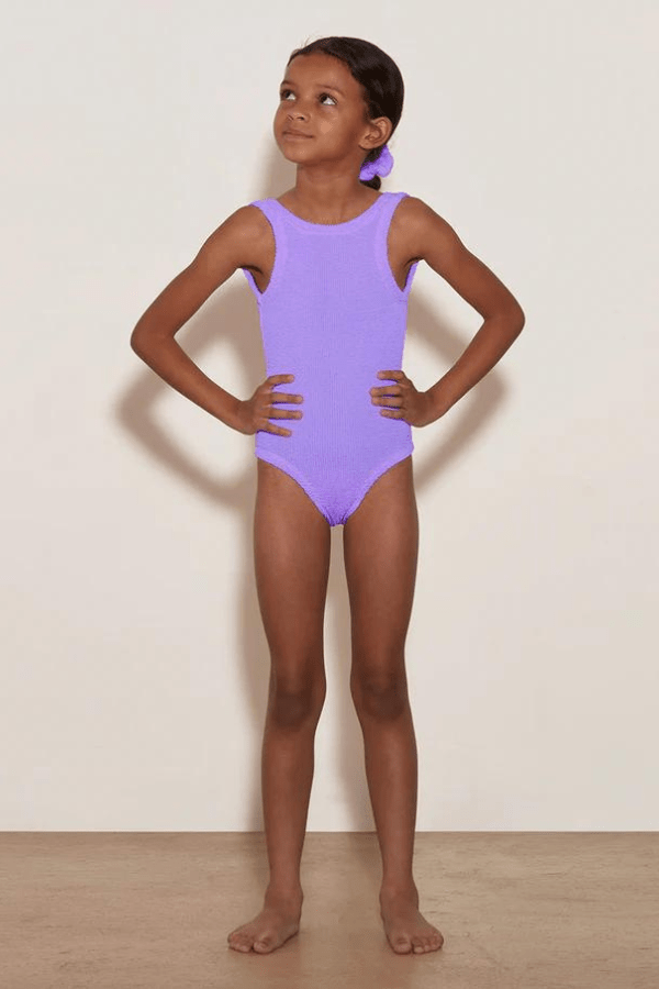 Hunza G | Baby Classic Swim Lilac | Girls with Gem