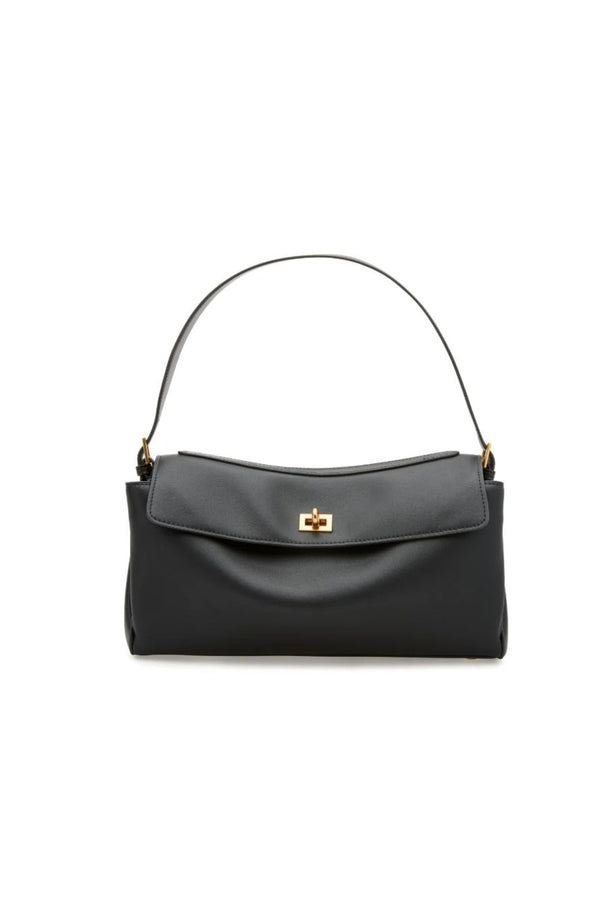 Valentina Bag Black by Reh Studios – a structured leather bag with adjustable strap and dual compartments. Perfect for everyday wear.