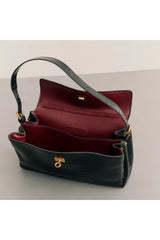 Valentina Bag Croc by Reh Studios – croc-embossed genuine leather shoulder bag with adjustable strap and structured silhouette.