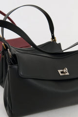 Valentina Bag Silver by Reh Studios – a structured leather bag with adjustable strap and dual compartments. Perfect for everyday wear.