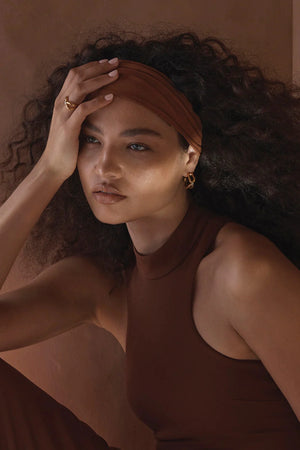 Verona Earrings Gold by Amber Sceats, chain-link earrings with marquise cubic zirconia detail, a trendy piece perfect for bold events or chic evenings.